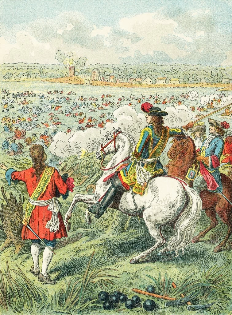 Frederic Theodore Lix - Re Luigi XIV attraversa il Reno